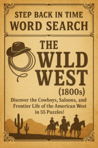 Wild West (1800s) Word Search Book